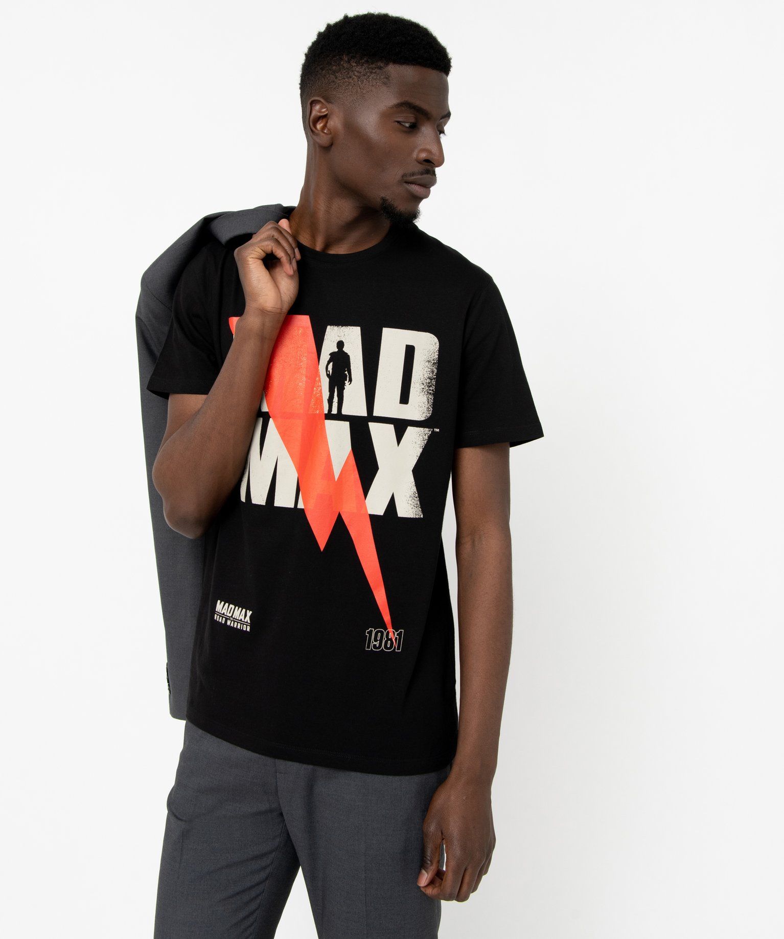 Tee-shirt à manches courtes à motif Mad Max homme - Warner... noir | GEMO