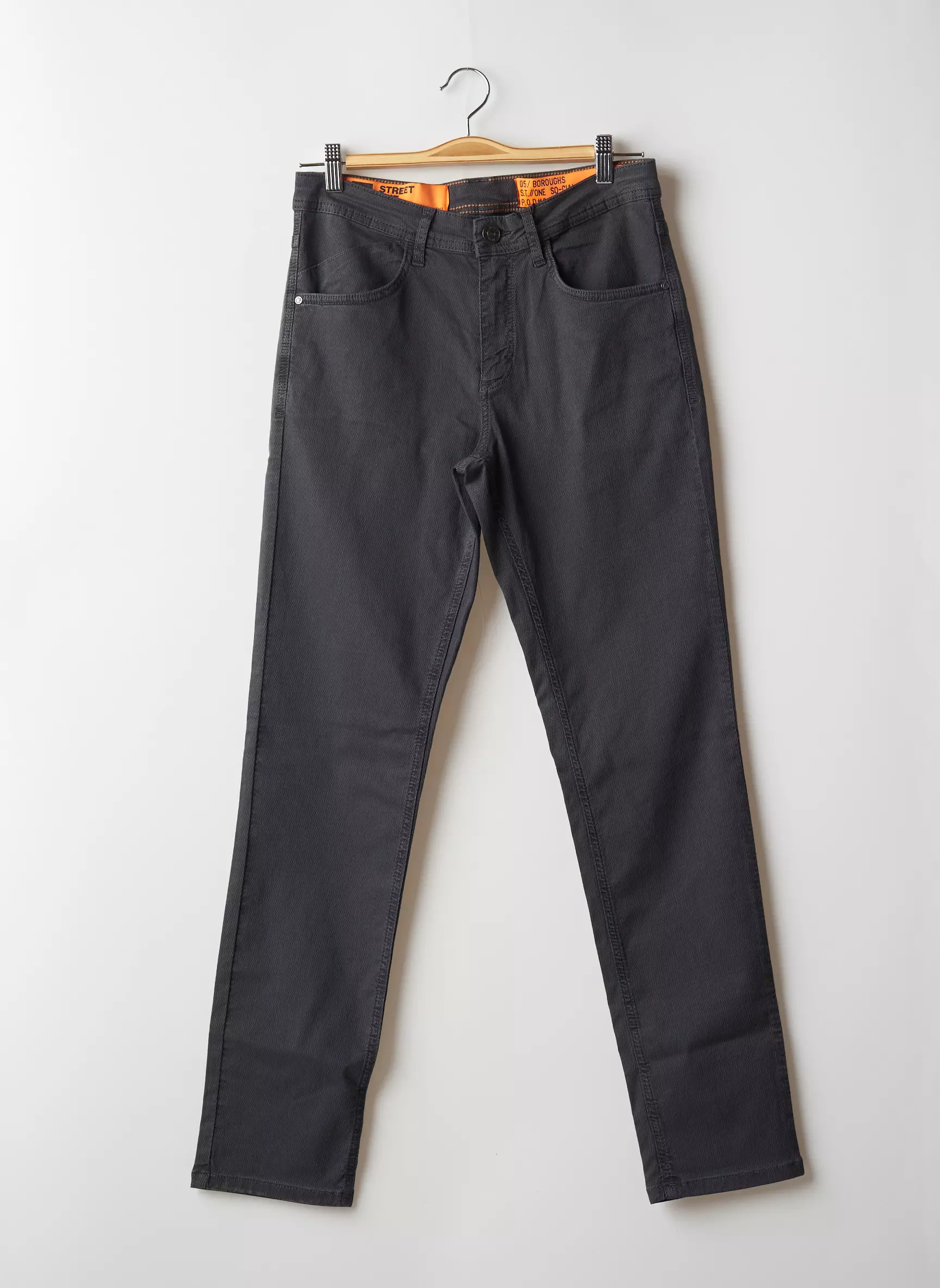Street One Pantalons Slim Homme couleur gris