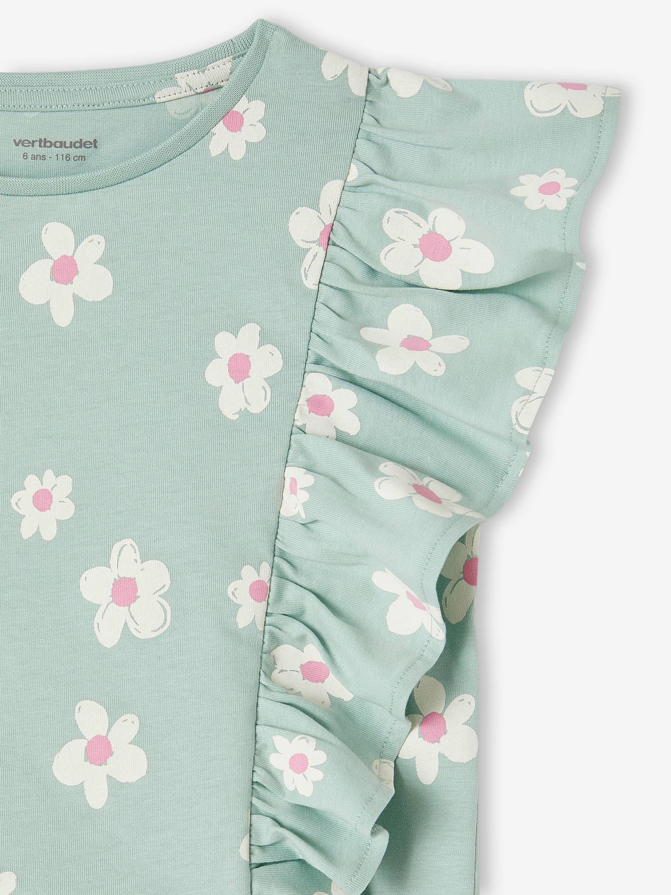 Vertbaudet Mädchen-Set: T-Shirt & Shorts - rosa