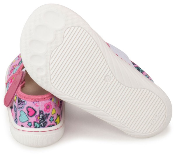 Fare Bare ~ (W) Slipper Wide Klett ~ Rosa Print