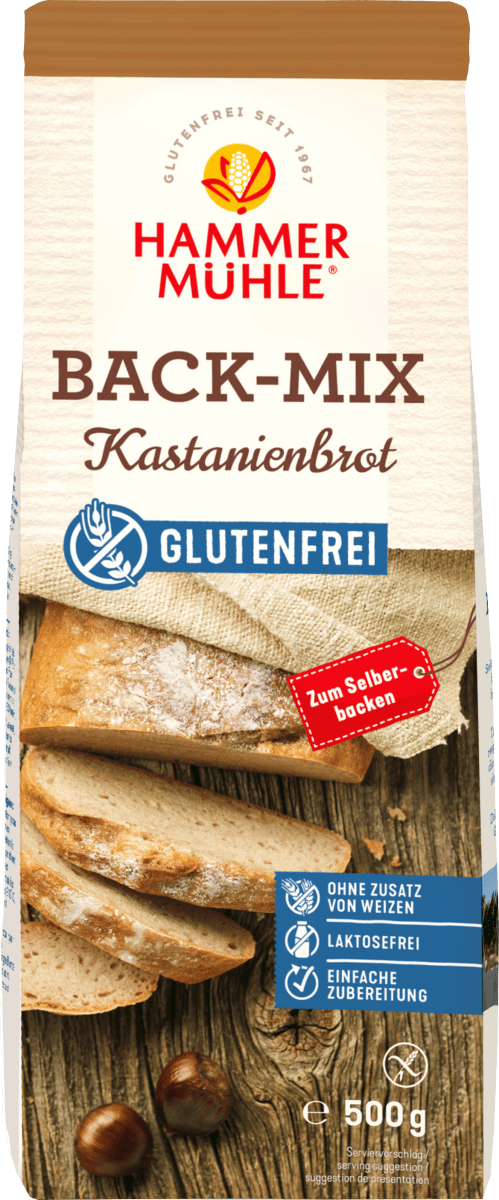 Backmischung Kastanienbrot, glutenfrei, 500 g