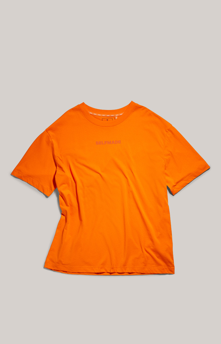 Unisex-Baumwoll-T-Shirt in Neonorange
