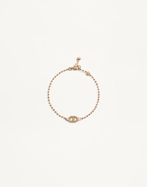 Pulseira oval em metal e cristais Swarovski®