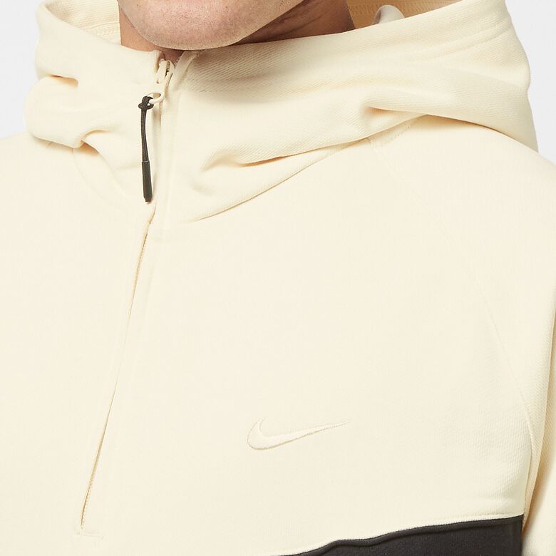 NIKE Swoosh Fleece Halfzip Hoodie coconut milk/black/coconut milk