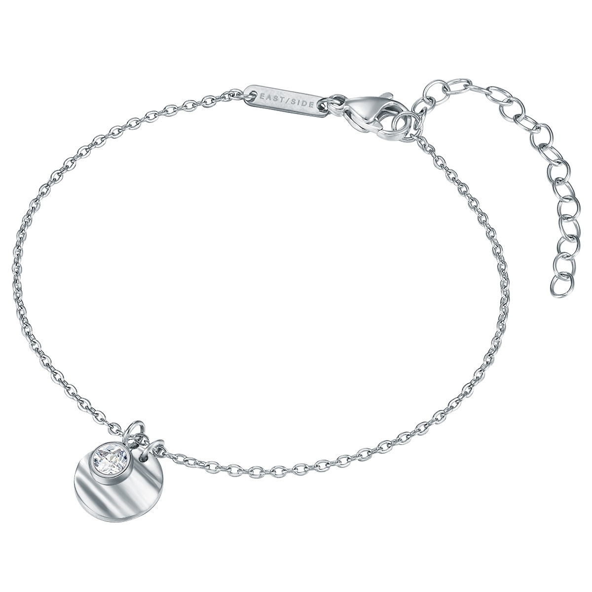 Armband Edelstahl Zirkonia in Silber