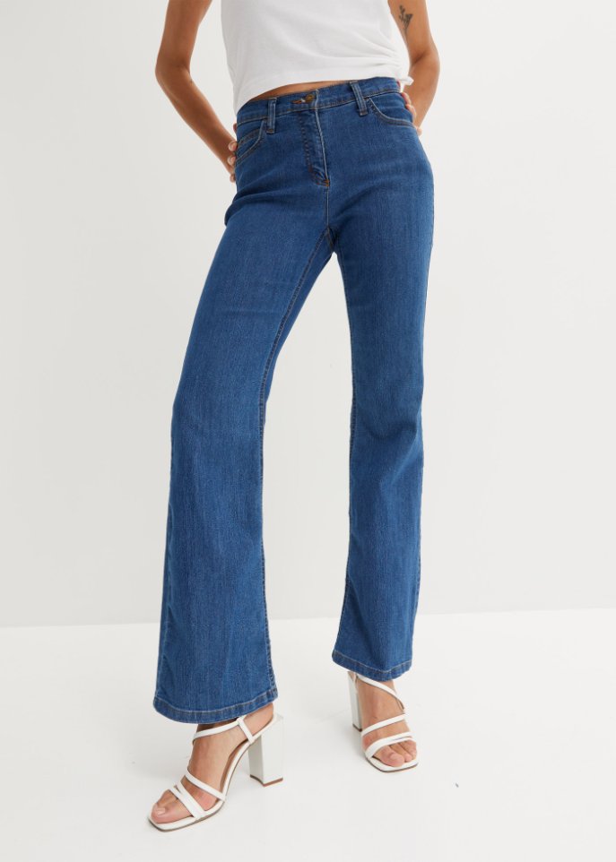 Komfort-Stretch-Jeans Bootcut