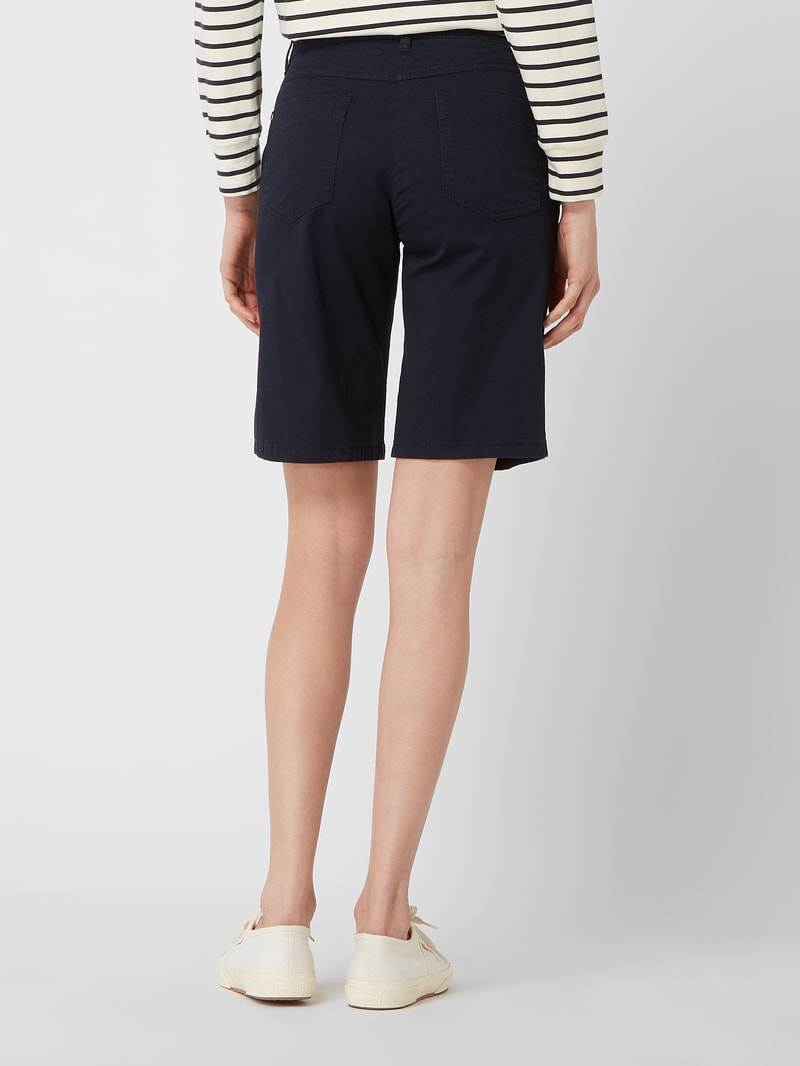 Slim Fit Jeansbermudas mit Stretch-Anteil Modell 'Cora' in marineblau