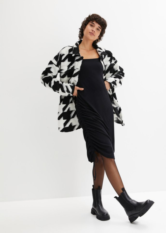 Ripp-Jerseykleid