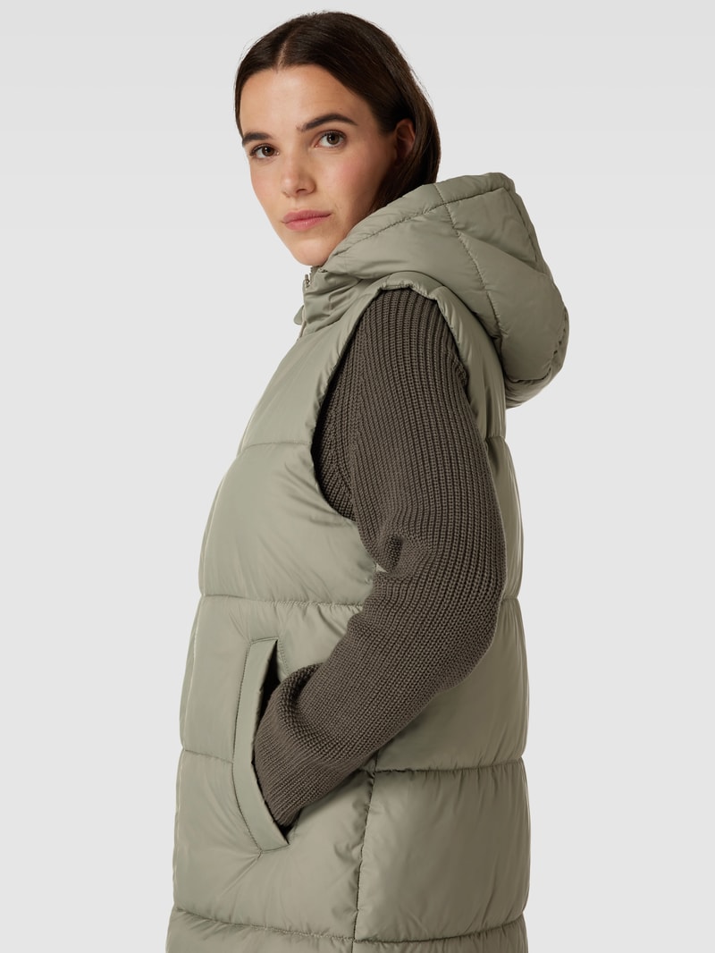 Weste mit Steppnähten Modell 'Puffer' in schilf