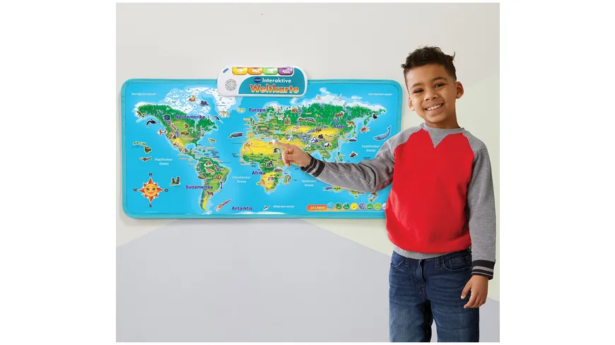 VTech 615704 - School & Go - Interaktive Weltkarte