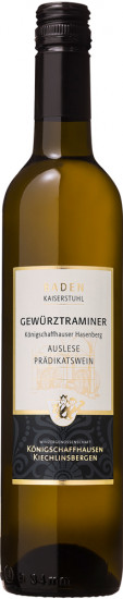 2022 Königschaffhauser Vulkanfelsen Gewürztraminer Auslese *JB* edelsüß 0,5 L - Winzergenossenschaft Königschaffhausen-Kiechlinsbergen