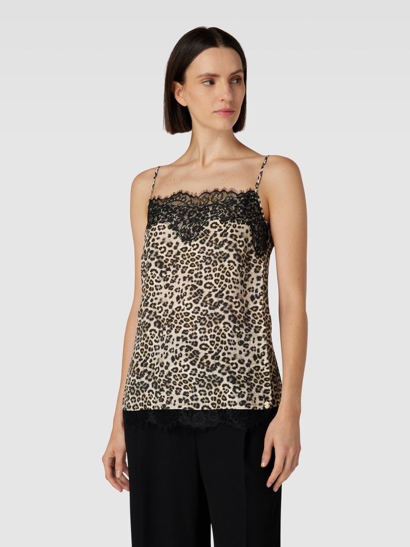 Bluse mit Animal-Print - 50 Jahre Jubiläumskapsel in camel