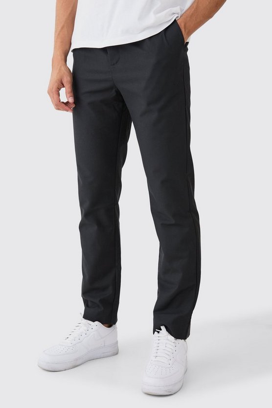 Gerade Hose mit Wickelbund