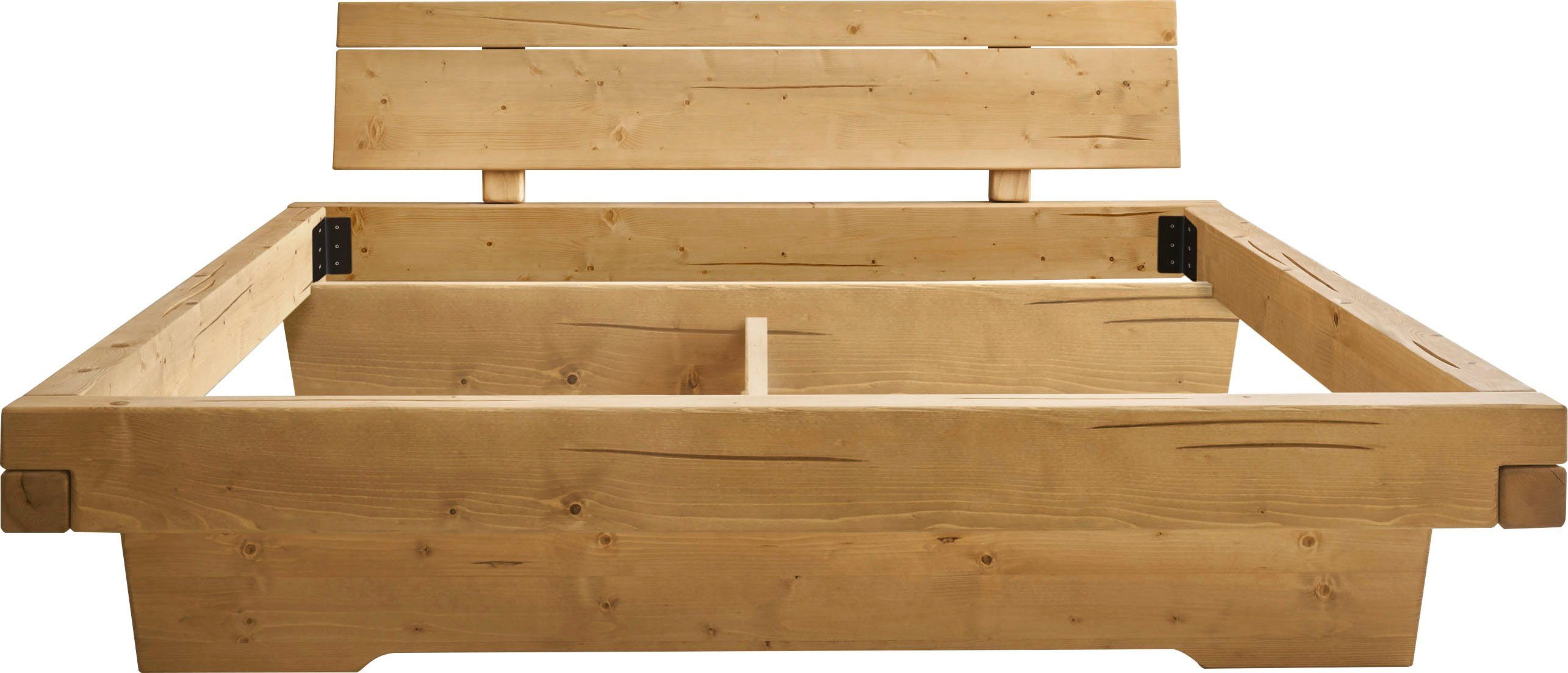 Schlafkontor Massivholzbett Rusa, Fichte in 180x200 cm, optional mit Bettschubkästen erhältlich