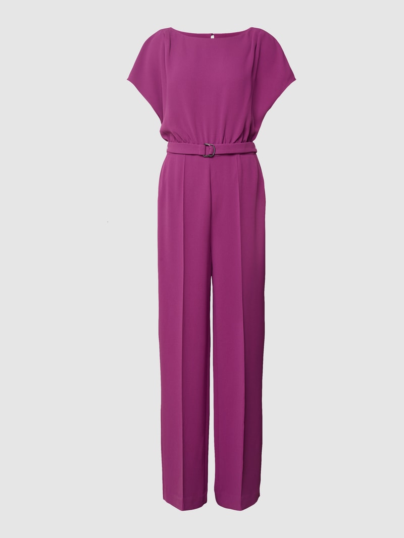 Jumpsuit mit Bindegürtel Modell 'WEDDING SPECIAL' in fuchsia
