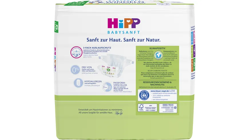 Hipp Babysanft Windeln Extra6 Vorratsbox
