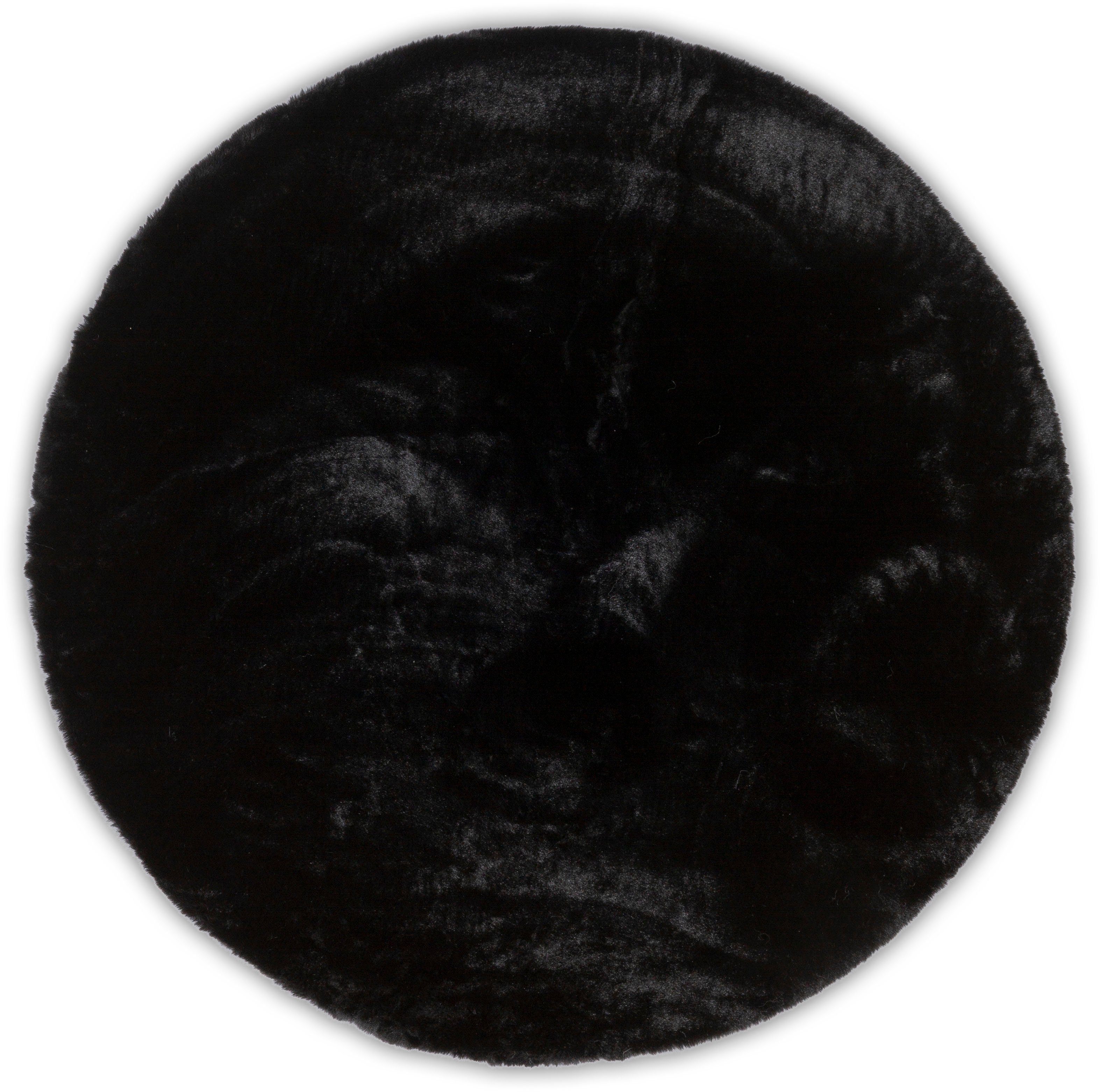 Fellteppich Kuschelteppich Chiara, Gino Falcone, rund, Höhe: 30 mm, Kunstfell, Kaninchenfell-Haptik, besonders weicher Langflor
