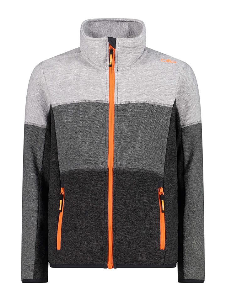 CMP Fleecejacke in Grau/ Schwarz günstig kaufen