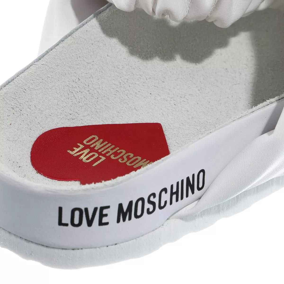 MOSCHINO Freizeit Schnürer weiss Sandale