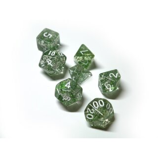 Würfelset Confetti: Green (7)