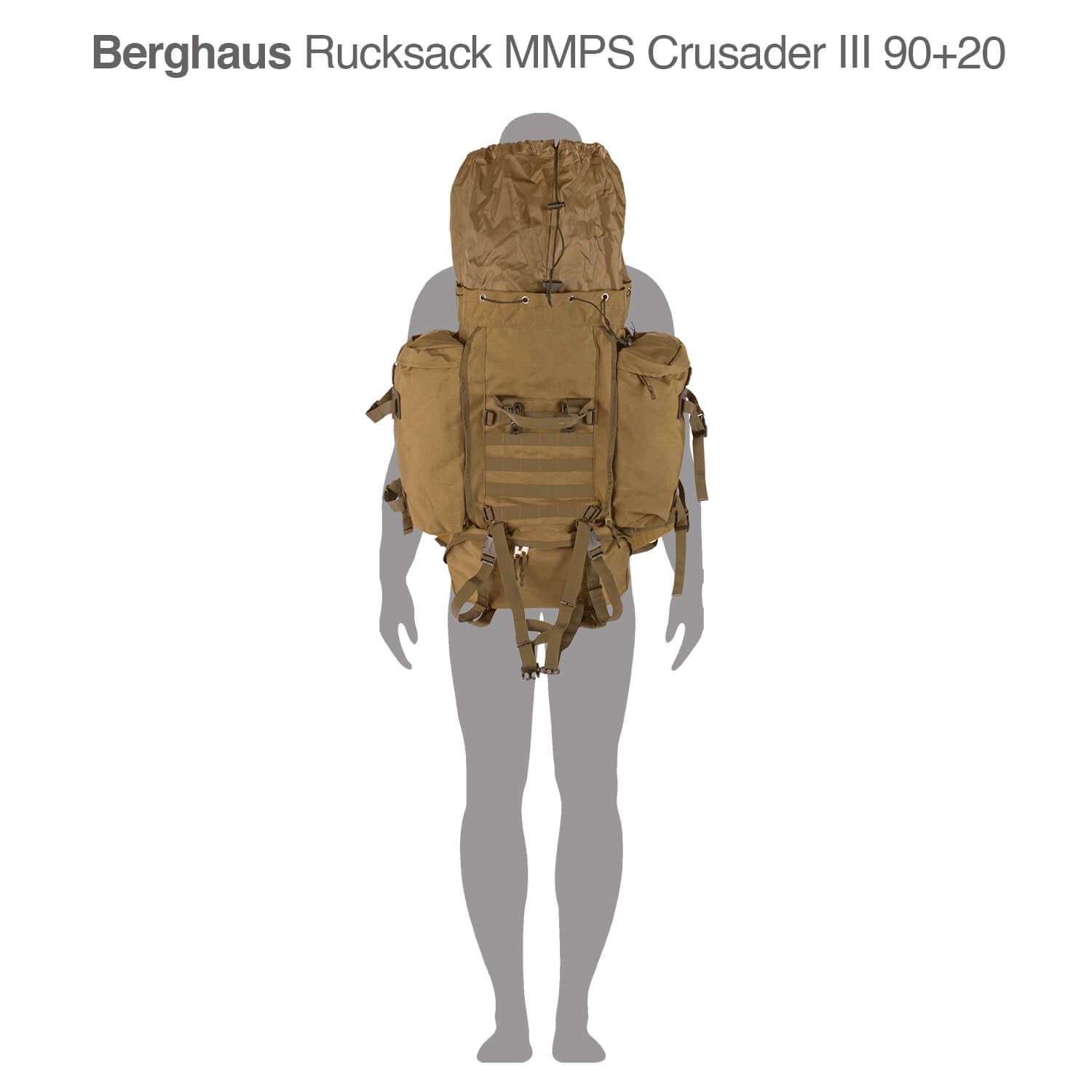 Rucksack MMPS Crusader III 90+20