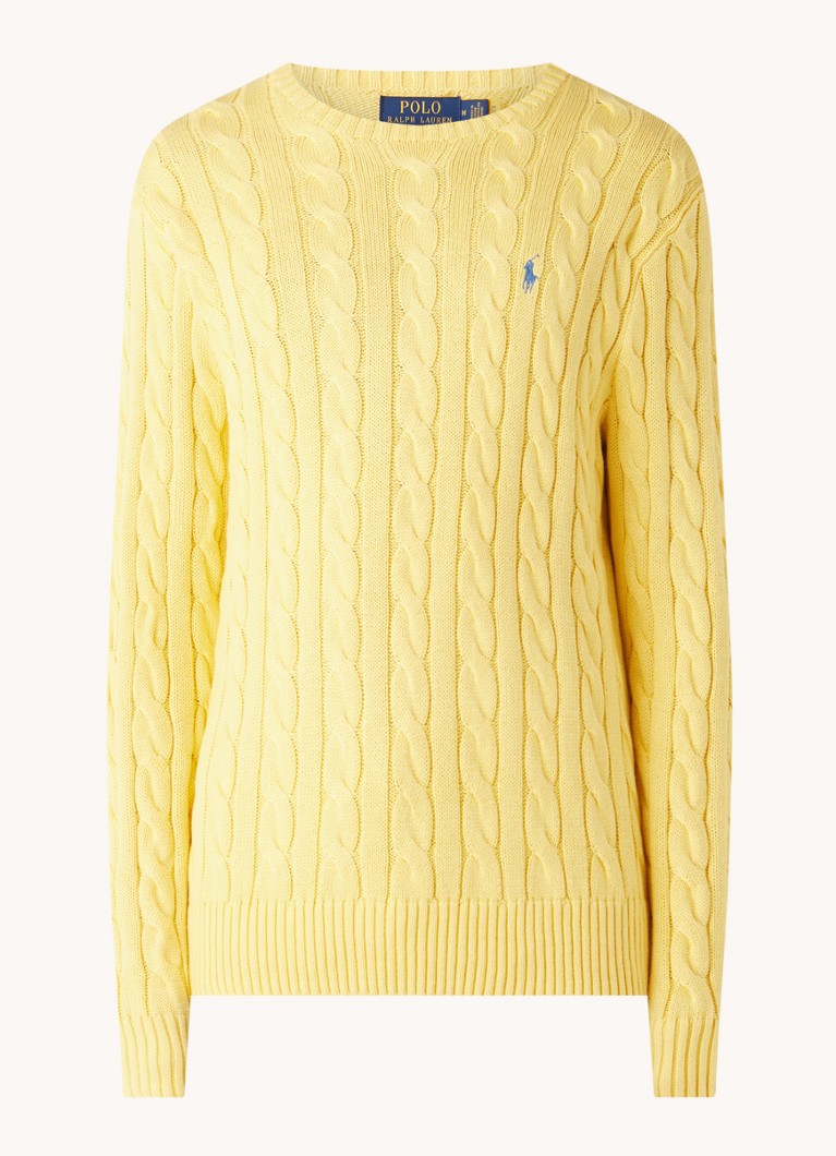 Ralph Lauren Cable-knit sweater with logo embroidery