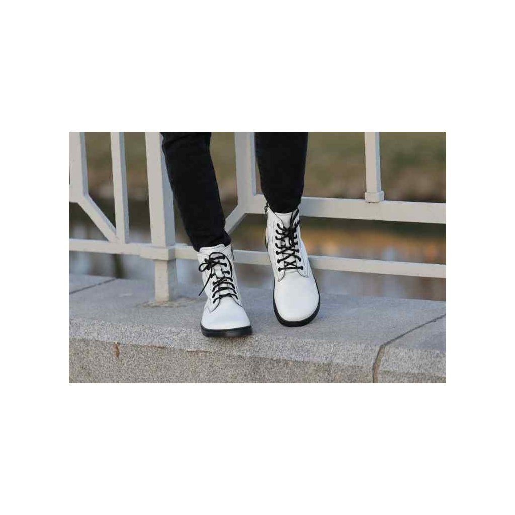 Peerko Go White Barfuß-Stiefeletten