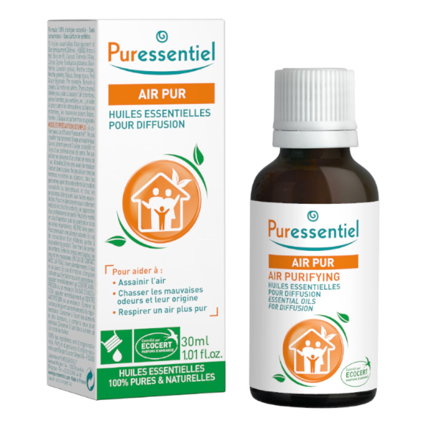 Puressentiel Diffuse Air Pur Huiles essentielles pour diffusion 30 ml