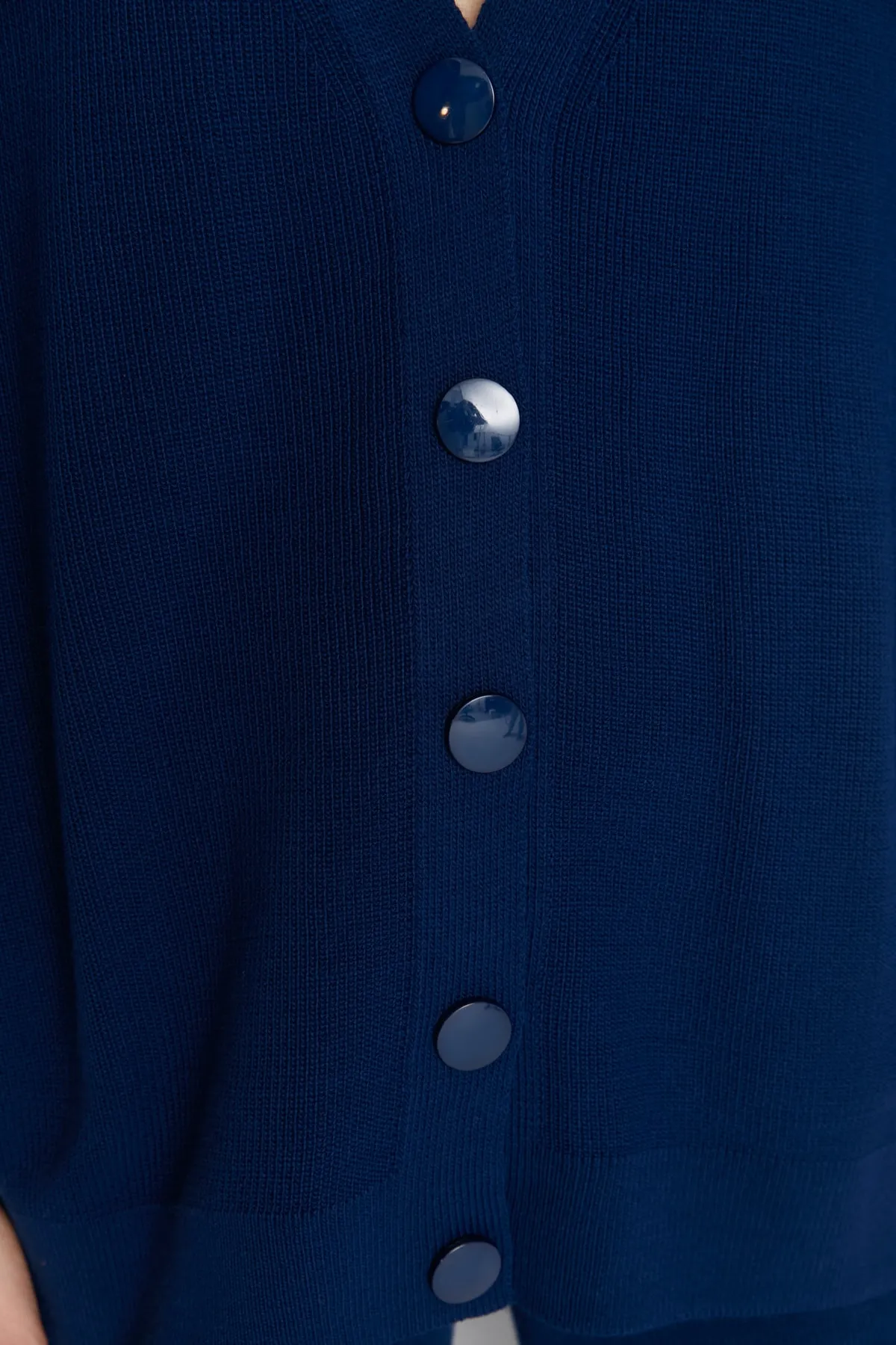 Trendyol Collection  Marineblaues Super-Oversize-Strickoberteil und -Unterteil-Set TWOAW23AU00001