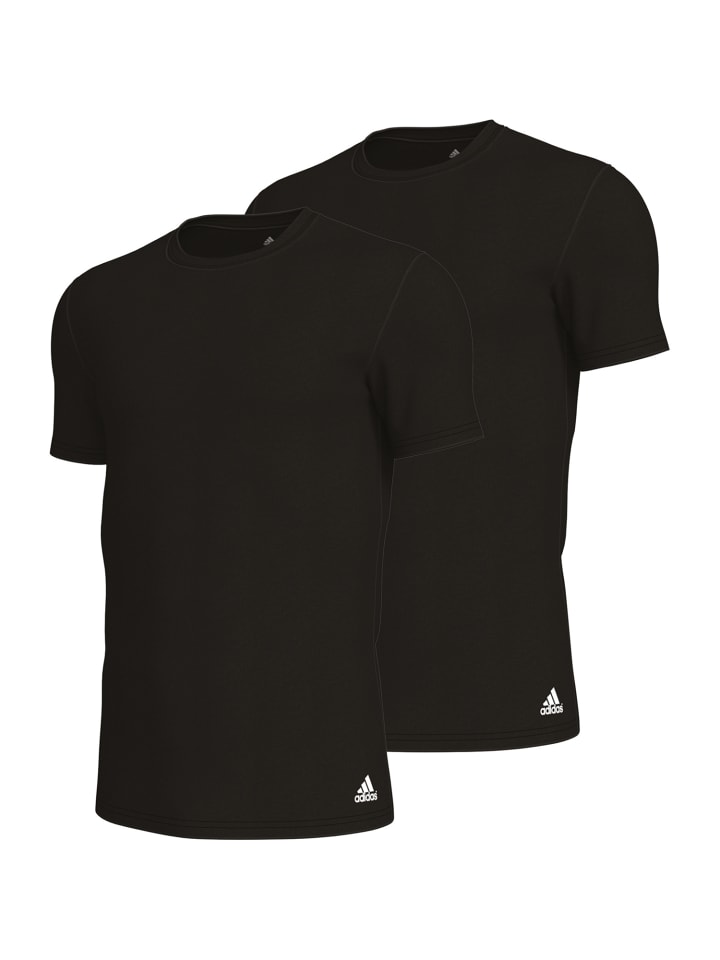 adidas T-shirt CREW NECK in Schwarz günstig kaufen
