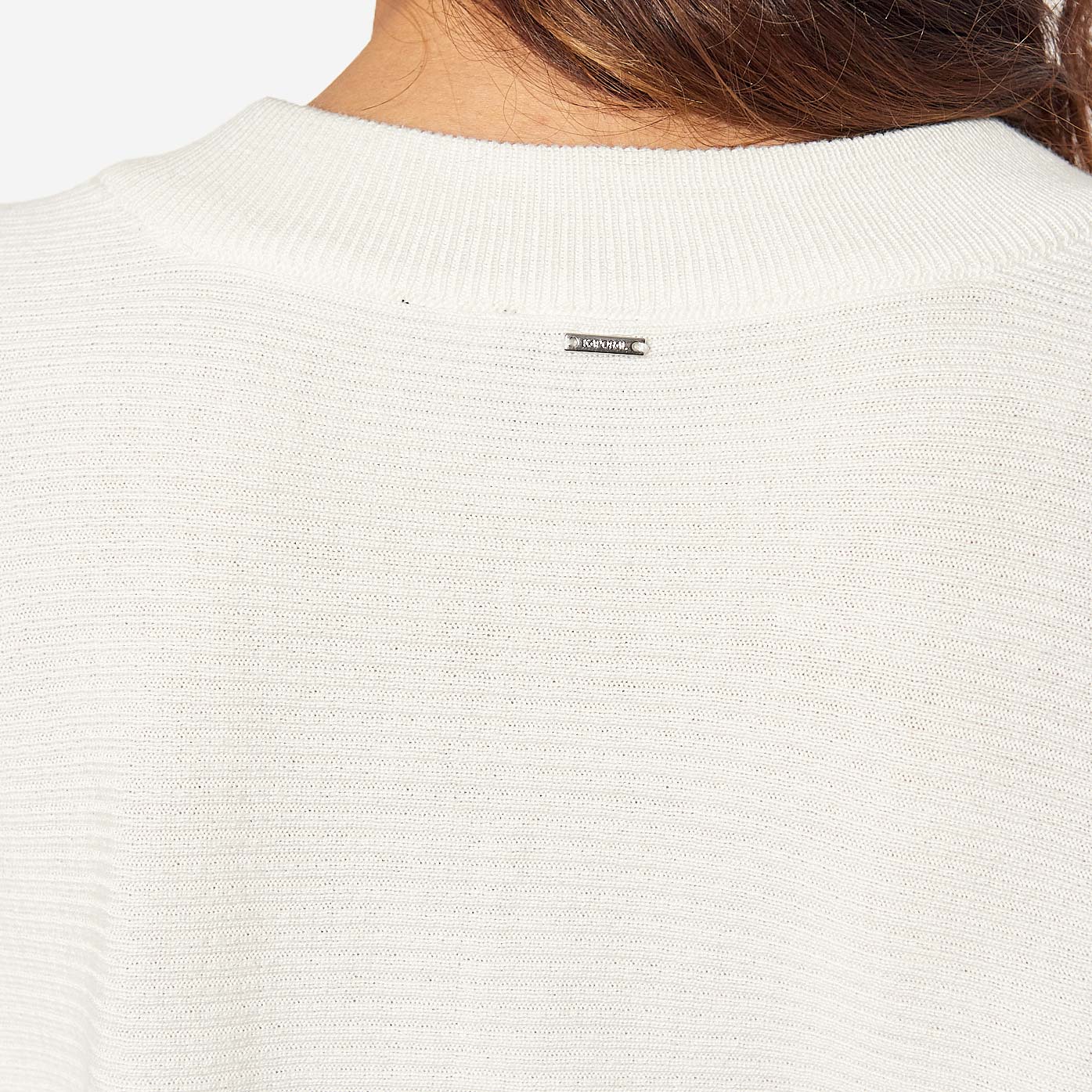 FONE   Pull blanc et strass Femme