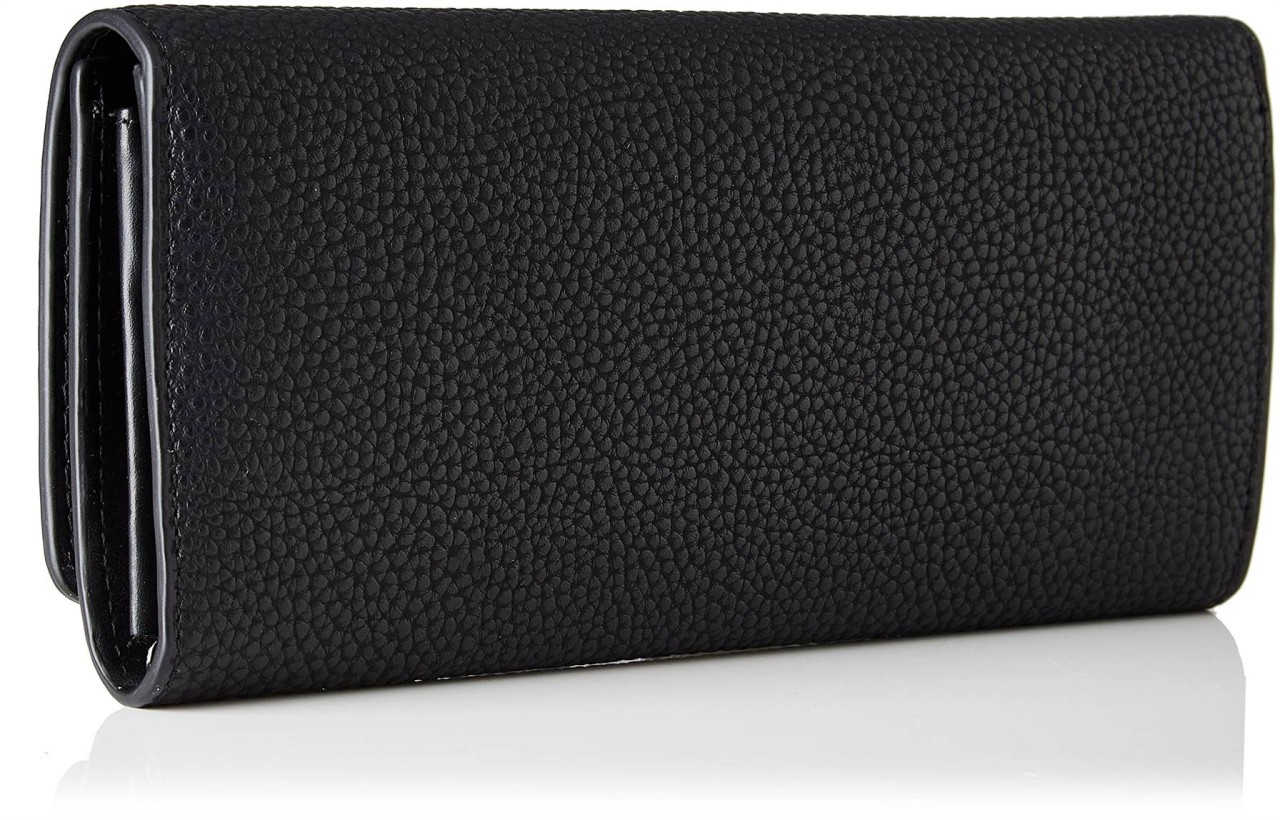 TOMMY HILFIGER Handtaschen schwarz TH EMBLEM LARGE FLAP WALLET