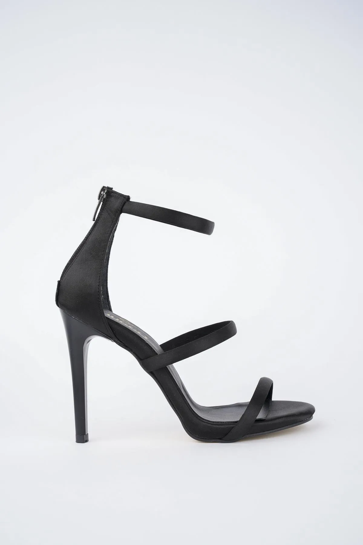 MUGGO  Nikita Garantiert Damen-Schuhe im Satin-Stil mit Reißverschluss hinten, stilvoll und bequem, mit dünnen Absätzen