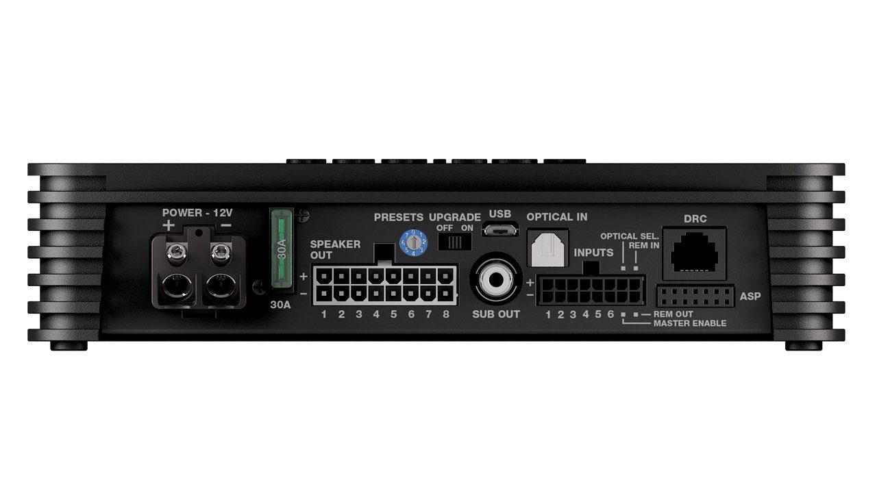 Audison AP8.9 bit 8-Kanal Endstufe mit 9 Kanal DSP Verstärker (Anzahl Kanäle: 8-Kanal)