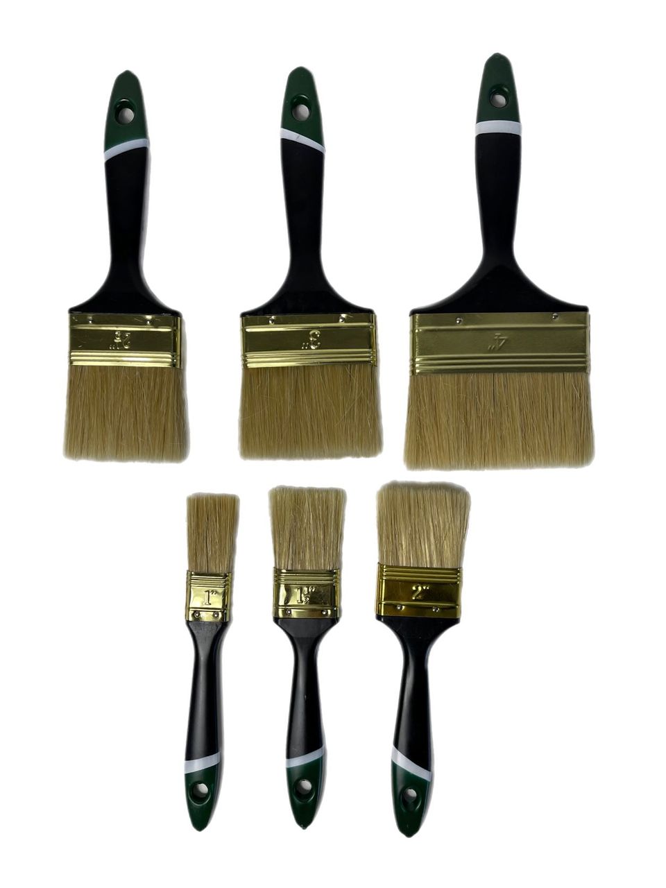 Vago-Tools Malerpinsel Pinsel 36 tlg Set Flachpinsel 25/38/50/63/75/100 mm je 6