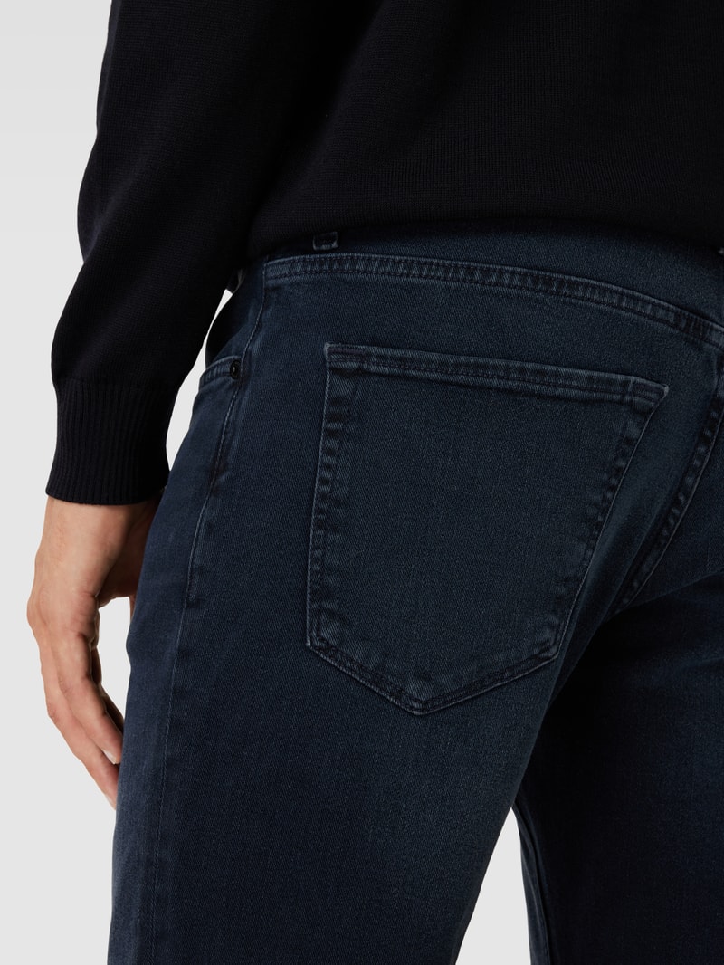 Regular Fit Jeans im 5-Pocket-Design Modell 'Maine' in marineblau