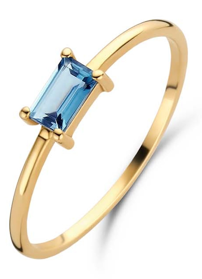 Jackie 14K Gold Medina Topaz ring of 14 carat yellow gold
