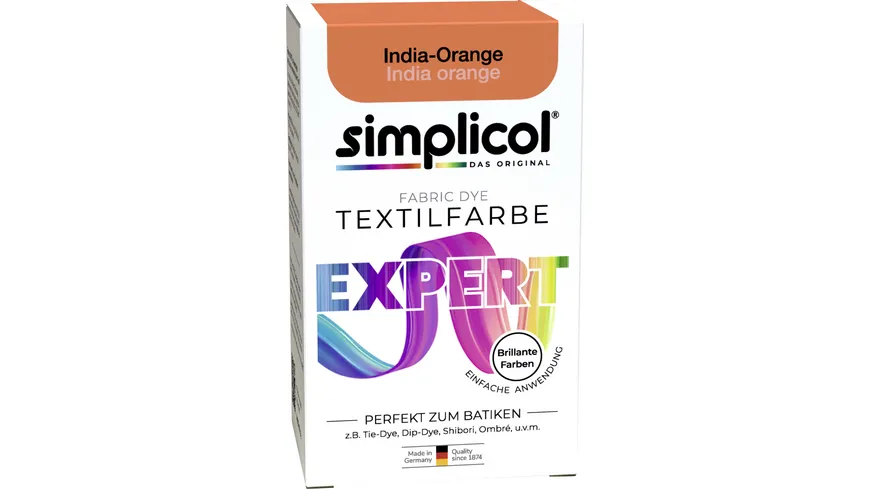 Simplicol Textilfarbe Expert India-Orange 150 ml