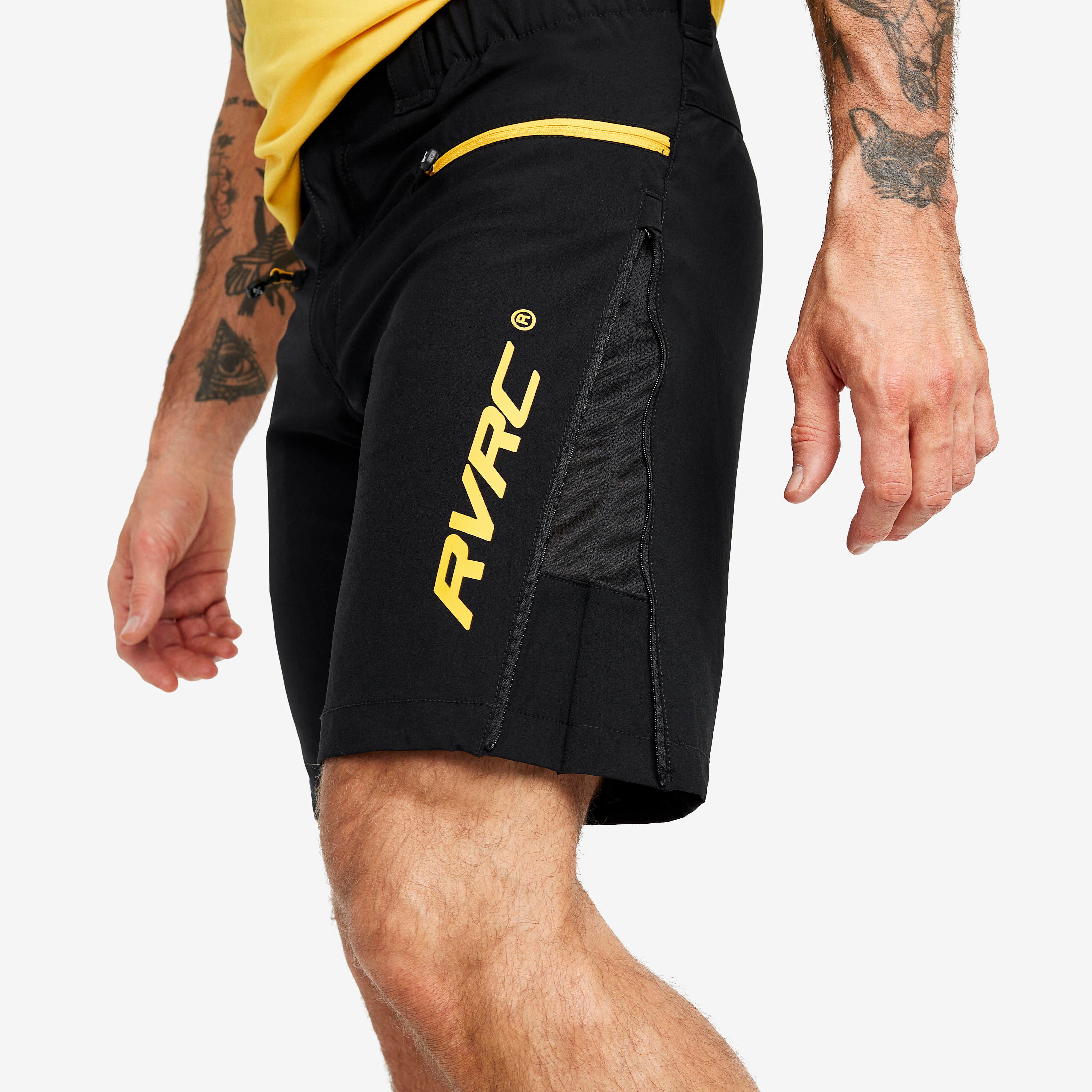 Trail Pro Shorts Homme Black/Yellow