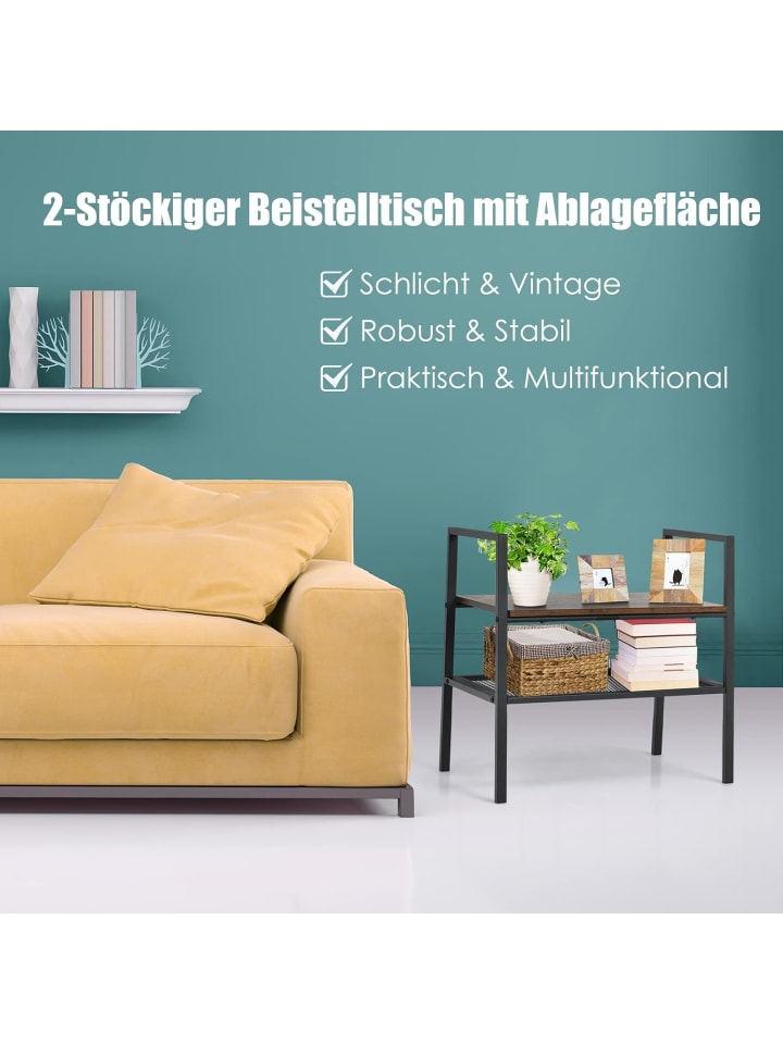 COSTWAY Organizer-Regal in Braun günstig kaufen 54 cm