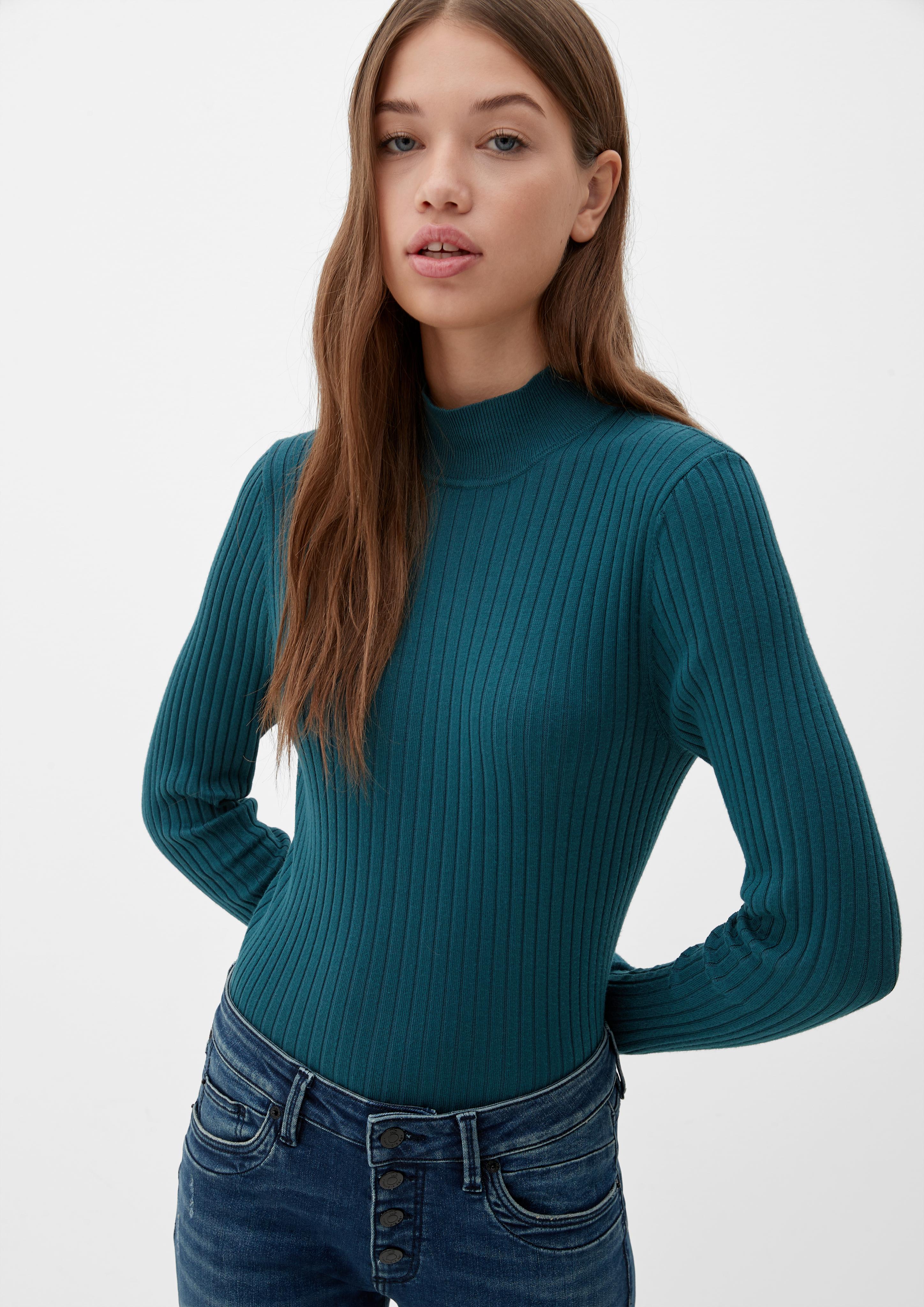 Strickpullover mit Stehkragen  2124396-6985