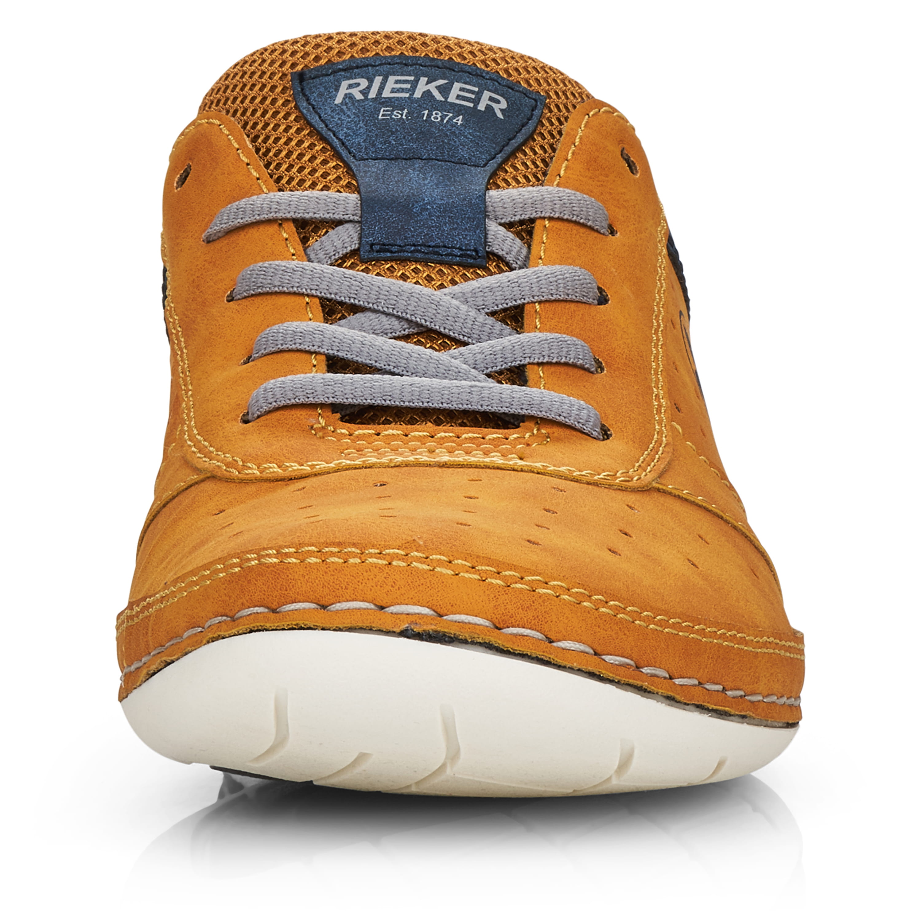 Rieker Herren Schnürschuhe goldgelb-königsblau
