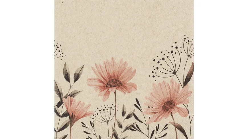 Home-Fashion Recycling Tissue-Serviette 33x33 cm bunt