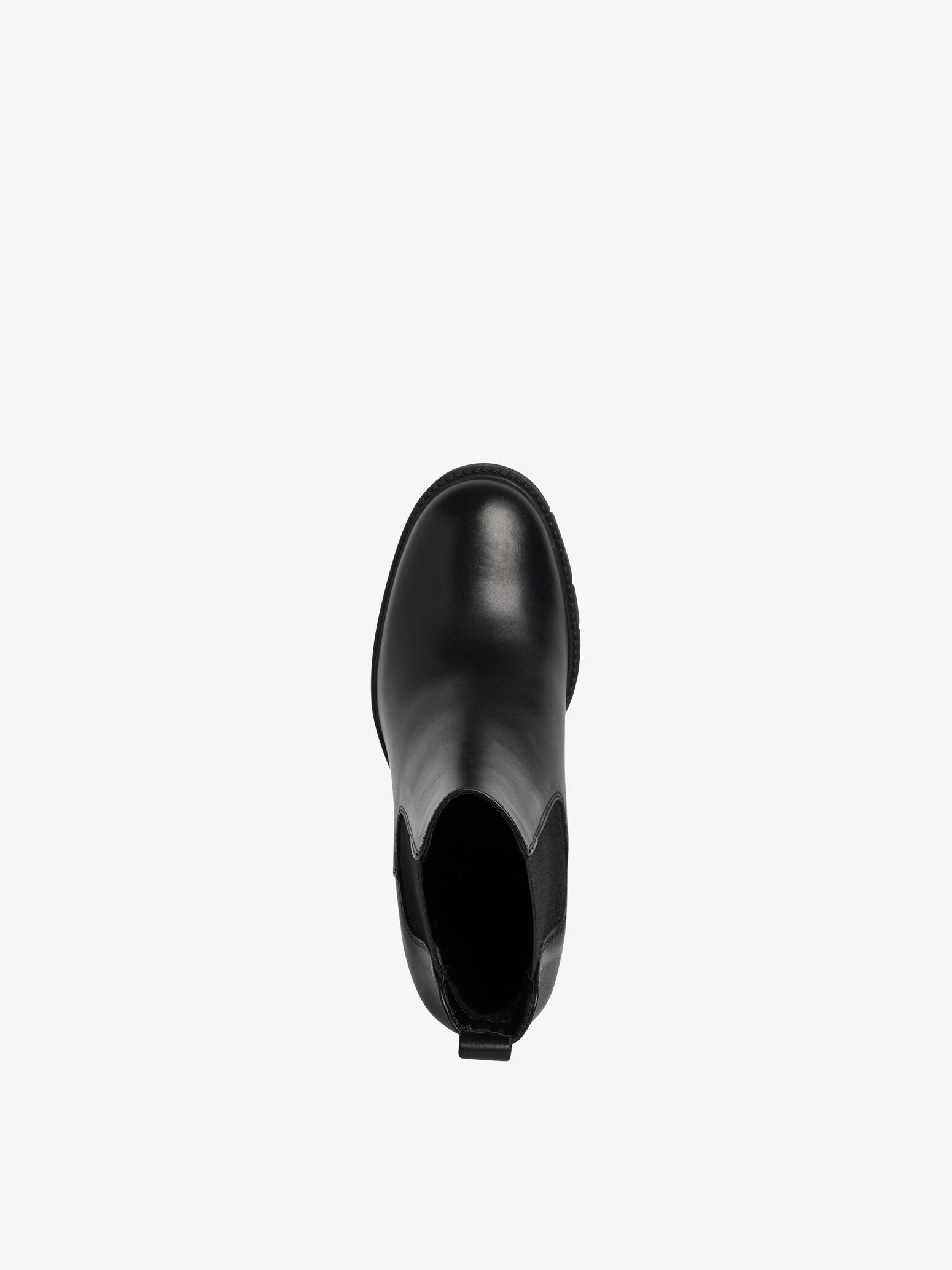 Bottine Chelsea en cuir - noir