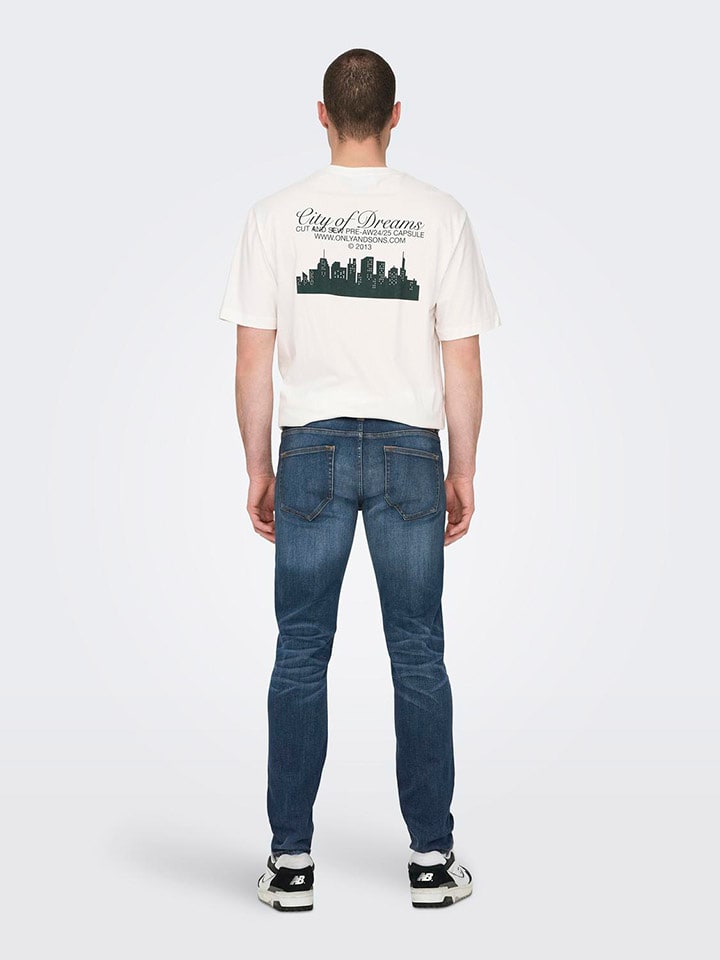 ONLY & SONS Jeans - Slim fit - in Dunkelblau günstig kaufen