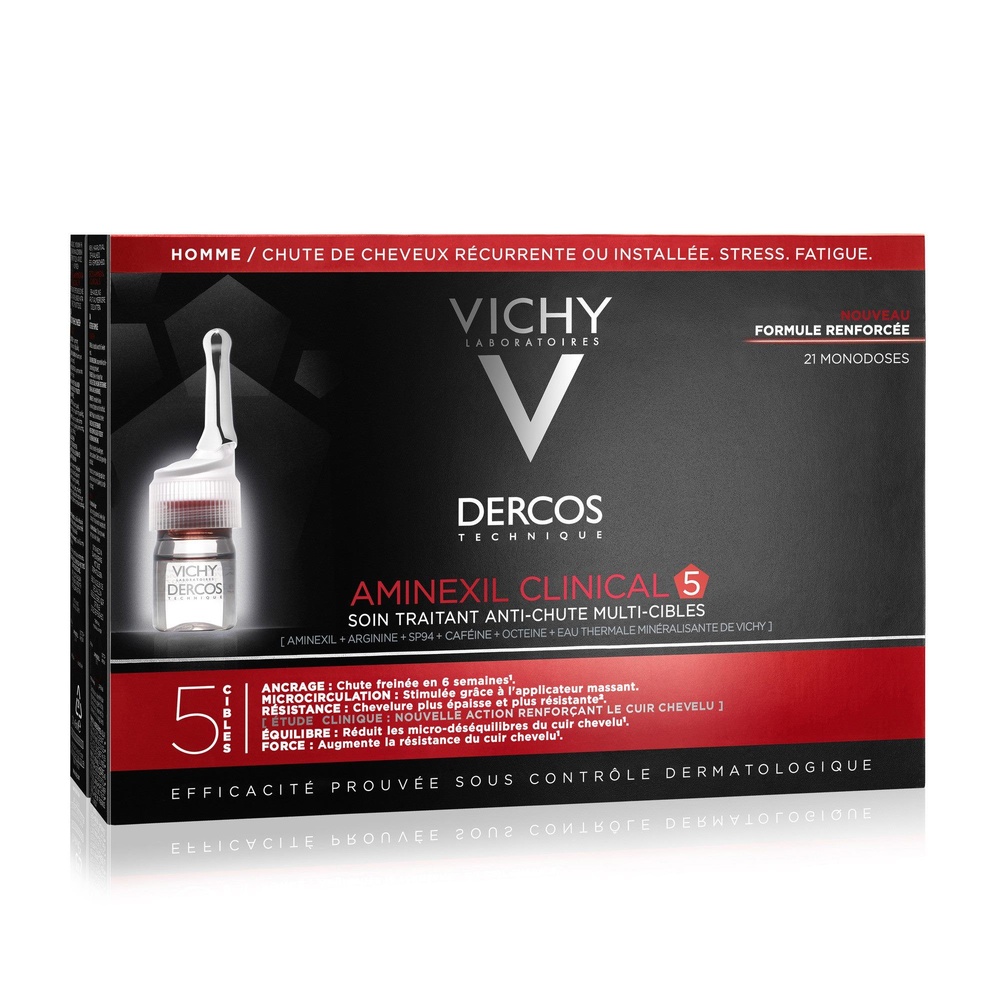 Vichy Dercos Aminixil Traitement Anti-Chute Cheveux Homme