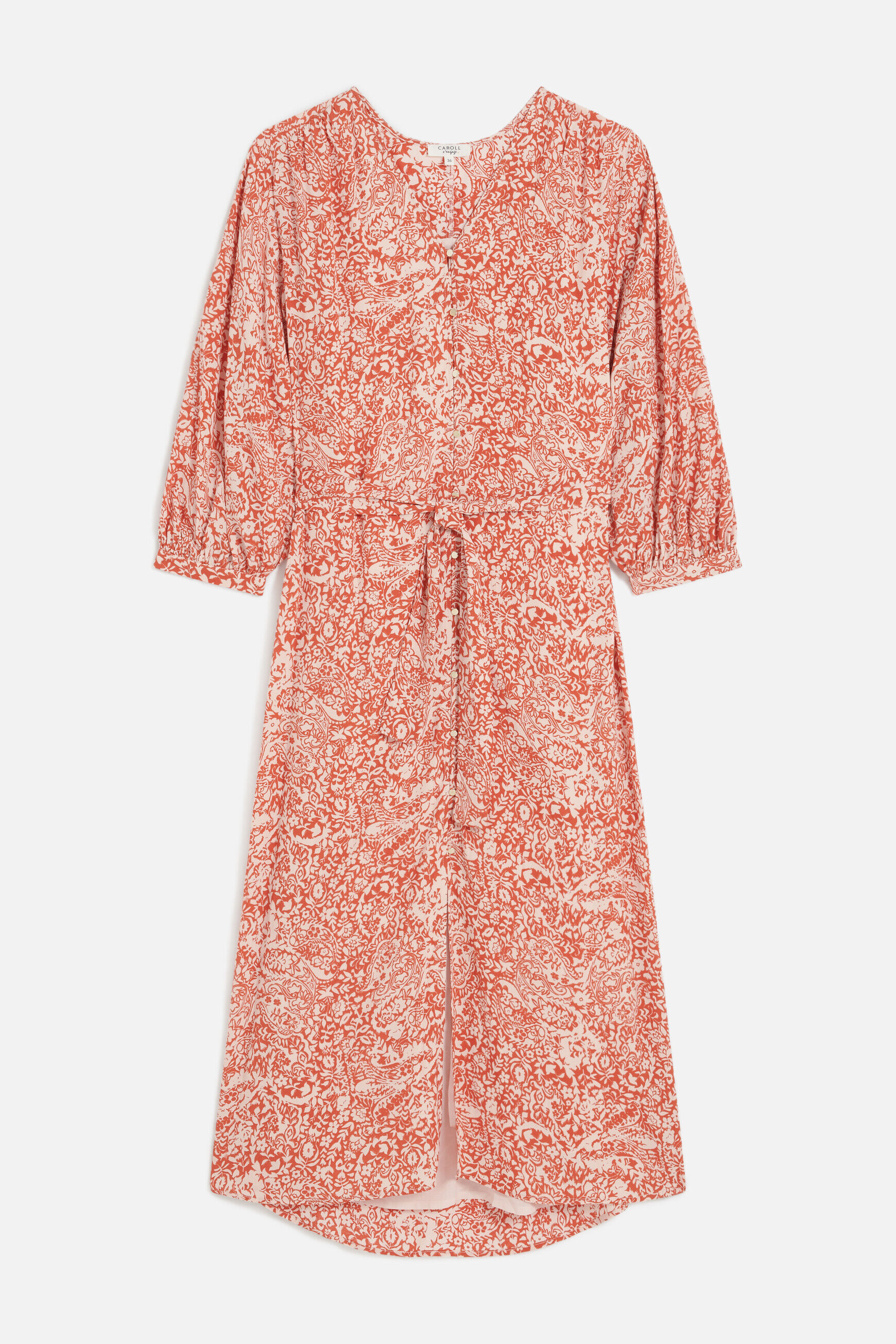 Robe rita orange femme