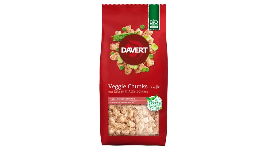 Davert Bio Veggie Chunks glutenfrei 100 g