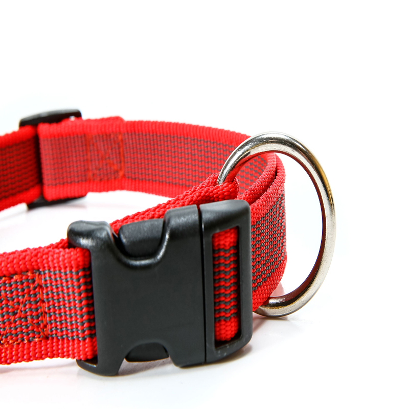 JULIUS-K9 Hundehalsbänder JULIUS-K9 Halsband 20mm x 27-42cm rot/ grau
