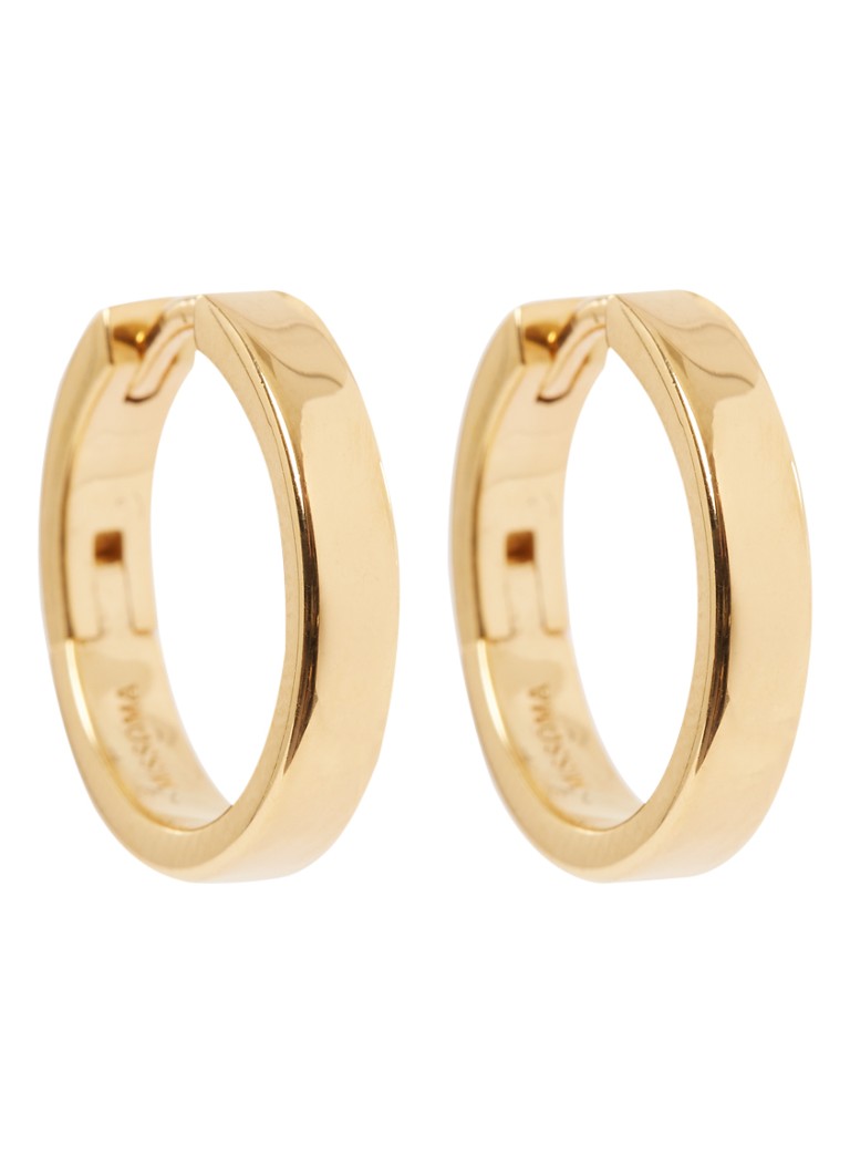 Σκουλαρίκια κρίκοι Missoma Classic Small Flat Gold Plated